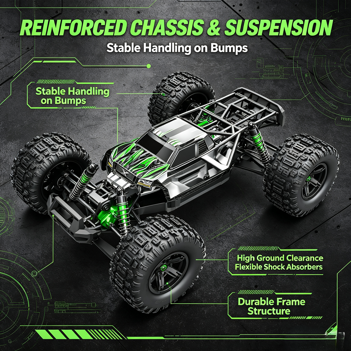 🏁2026 U-Max Ultimate 8S 4WD Brushless Monster Truck – Limited Edition