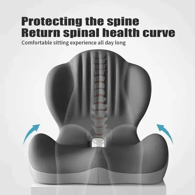 ❤️Sit Longer in Comfort with Ergonomic Memory Foam Back & Seat Support