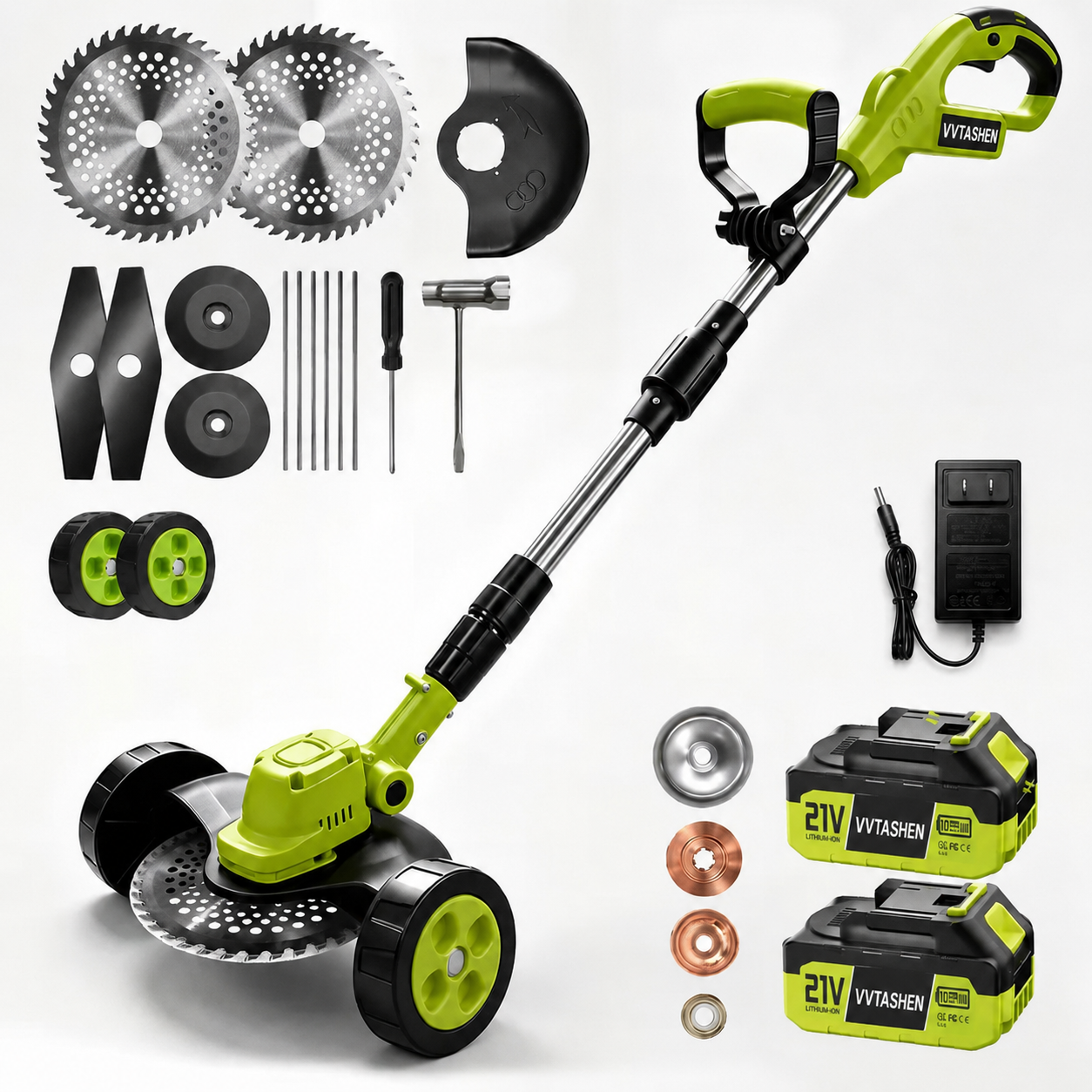 🌎Ends Today: 70% OFF!🔥⚡ 3-in-1 Cordless Grass Trimmer with 2 Batteries