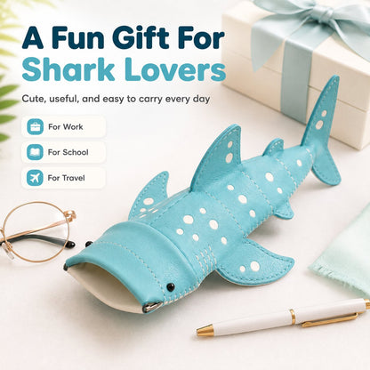✈️Last Day 50% OFF🦈🌊Cute Shark Glasses Case | Shark-Shaped Storage Pouch For Everyday Essentials🌊