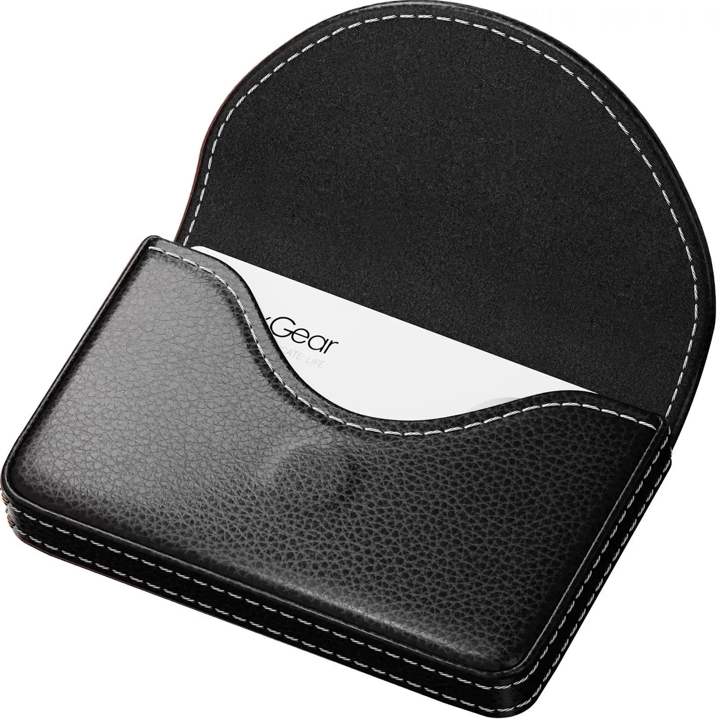 ✈️Last Day 50% OFF✨💼 PU Leather Business Card Holder – Slim Magnetic Name Card Case