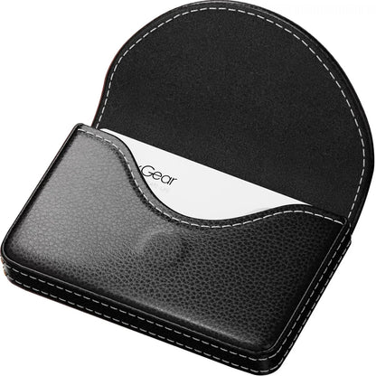✈️Last Day 50% OFF✨💼 PU Leather Business Card Holder – Slim Magnetic Name Card Case