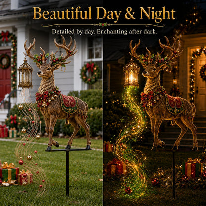 🎄🔥New arrivals- Light-Up Reindeer Lawn Stake, Festive Outdoor Christmas Decor