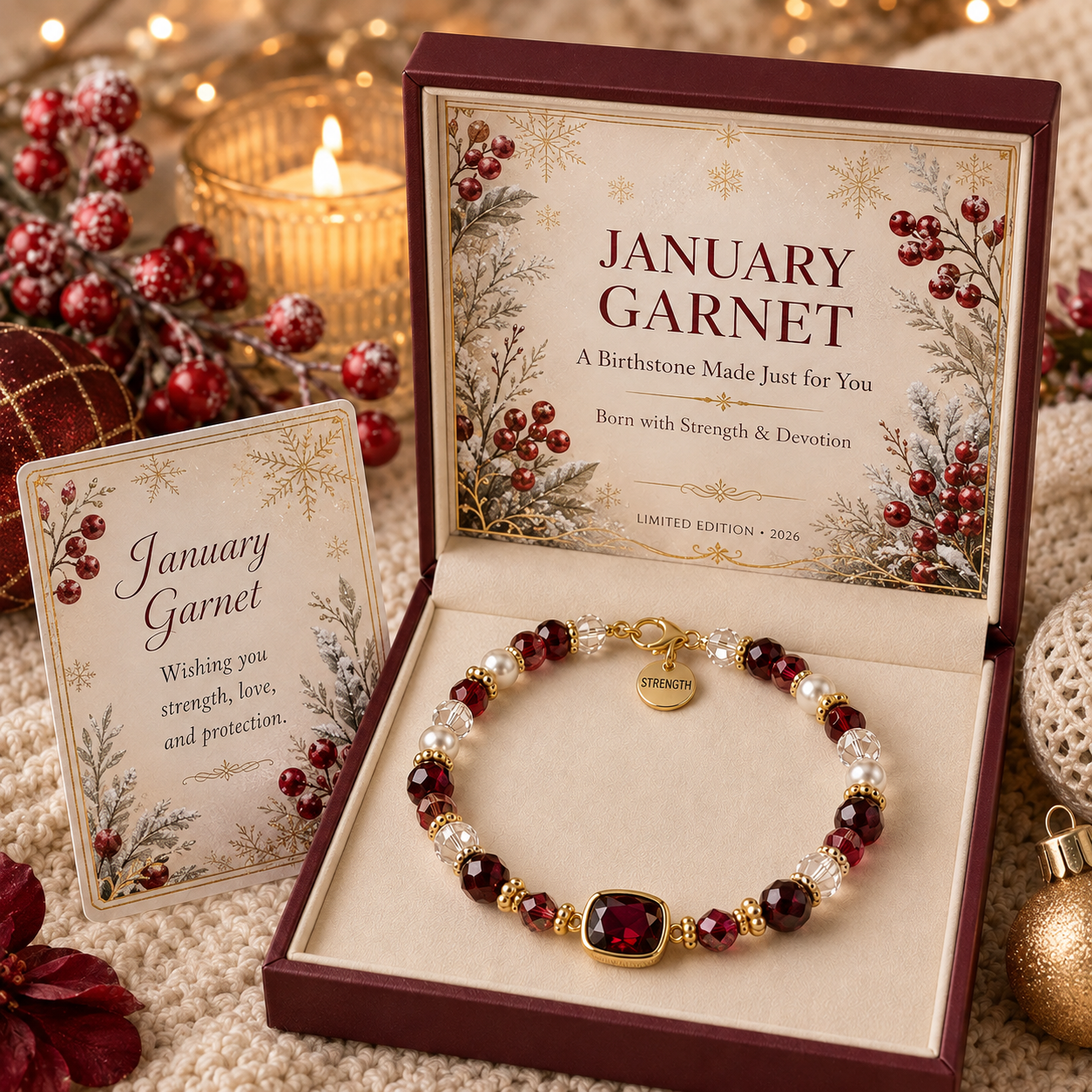 ✈️Last Day 50% OFF✨ 🎅 2026 Christmas Gift 50% Off--💎 Birthstone Meaning Bracelet | Limited Edition 2026