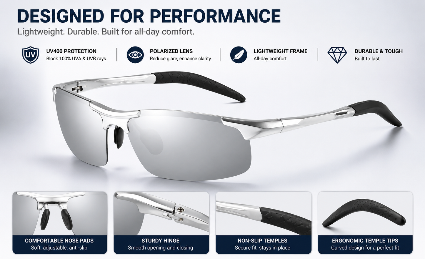 🏅100K+ Sold ✨New-Photochromic Sunglasses with Anti-glare Polarized Lens