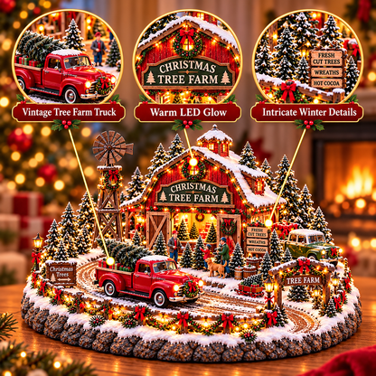 🚗🎄 Christmas Classic Gas Station Village –4 Holiday Vehicle Scenes