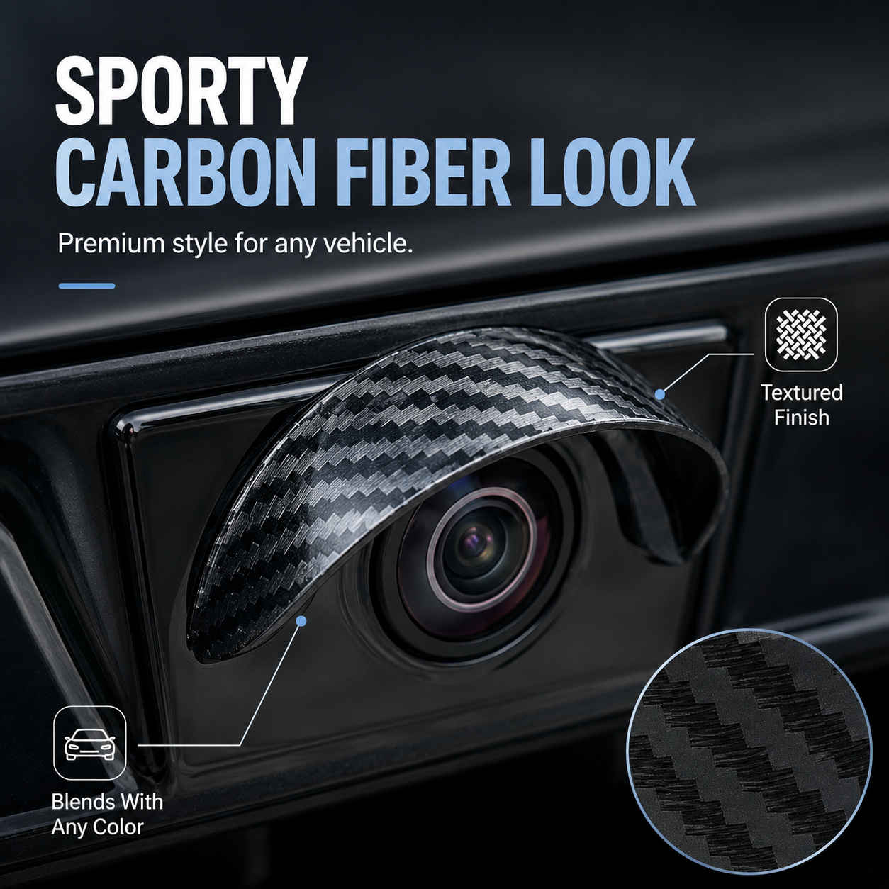 🏅🌧️Four-piece car camera rain cover set