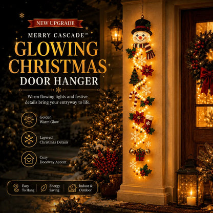 ⏳ Last Day 50% OFF – 🎄 Glowing Christmas Door Hanger | 6 Festive Lighted Designs with Warm Glow & Dimensional Details ✨