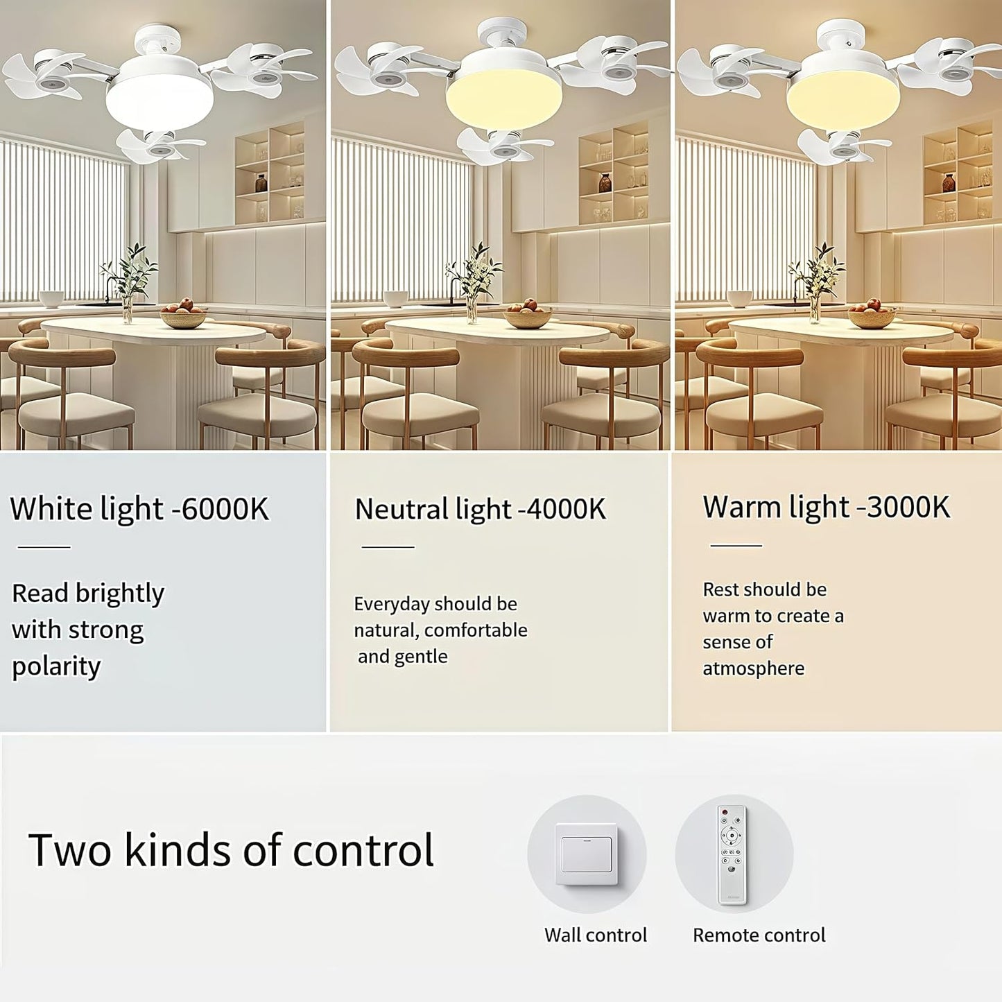 🌎Ends Today: 70% OFF!🔥❄️Stay Cool & Bright💡 2-in-1 Ceiling Fan Light 🏠Perfect for Bedrooms, Kitchens & Garages