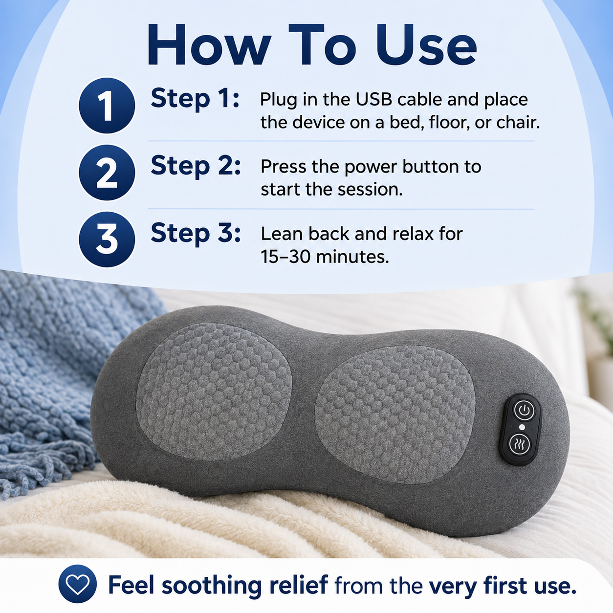 🌎Ends Today: 70% OFF!🔥3-in-1 Multi-functional Lumbar and Cervical Support Pillow