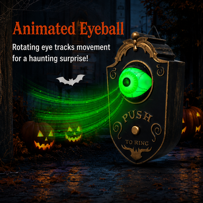 👁️ Animated Eyeball Doorbell with Light & Sound
