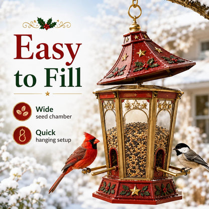 🔥Best Seller 🔥🐦Christmas Themed Bird Feeder Set | Decorative Hanging Backyard Feeders