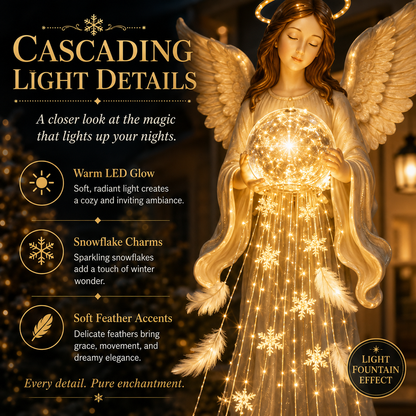 👼 Angel Blessing Fountain – Solar Cascading Garden Light ✨