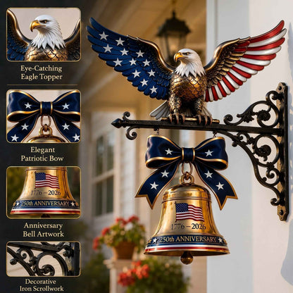 🦅50% OFF TODAY🔔 Ring in the Semiquincentennial: 1776-2026 "Spirit of Liberty" Eagle Bell