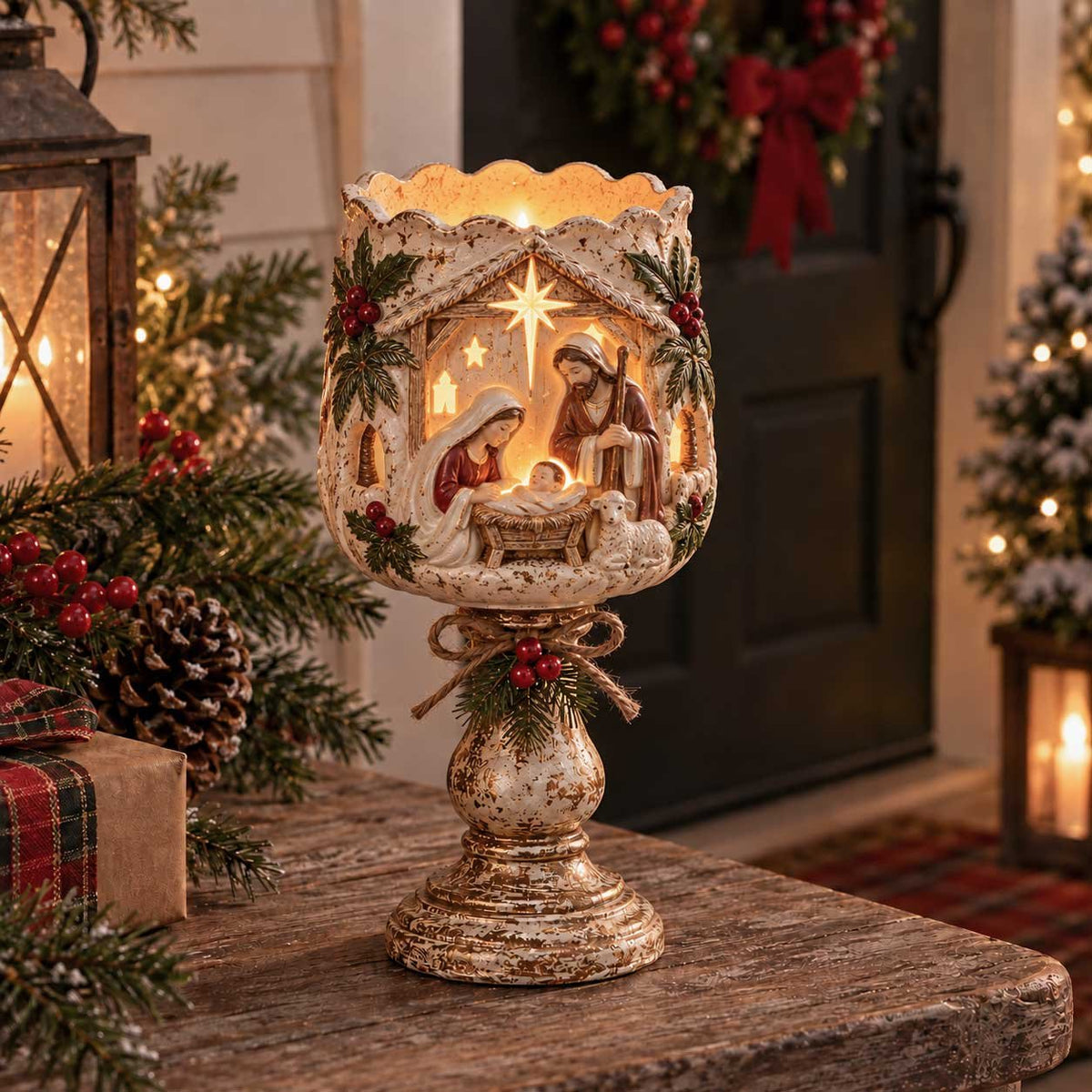 🎄 Christmas Heirloom Glow Candle Holder Collection