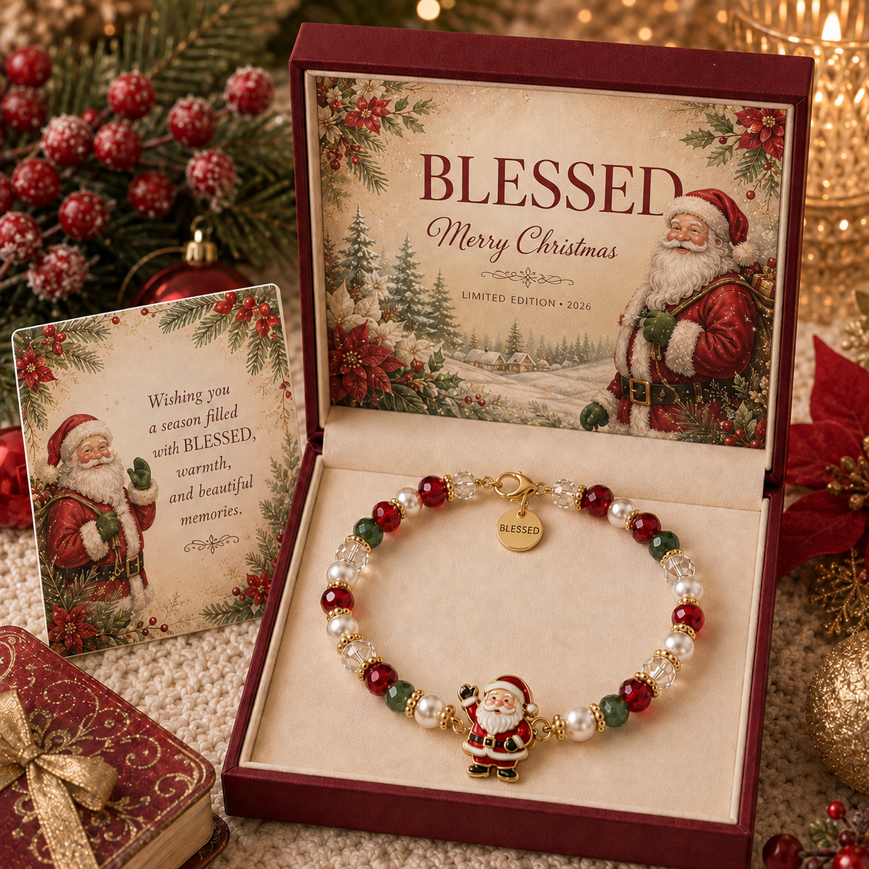 ✈️Last Day 50% OFF✨🎅Christmas Early Discount 49% Off🎄 Christmas Blessings Bracelet | Limited Edition 2026