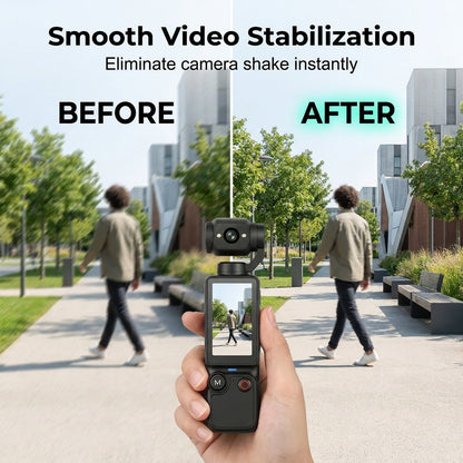 2026 Newest Xtra Pro — 2.5K AI Pocket Camera with 180° Rotating Lens