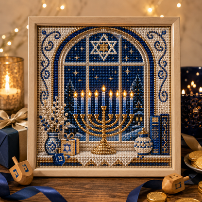 ✈️Last Day 50% OFF✨🎁DIY Hanukkah Pearl Art Kit ✨