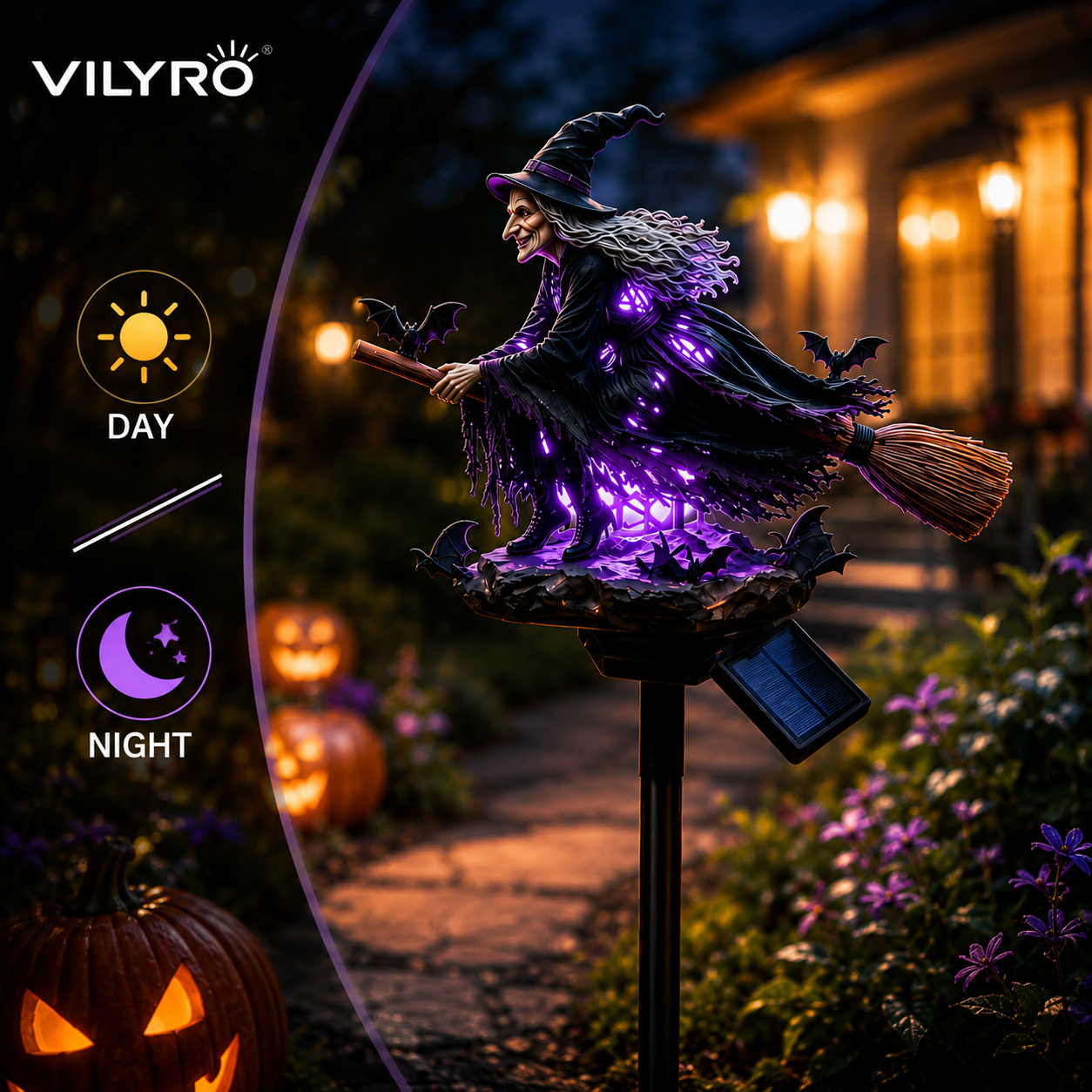 🧙‍♀️ Bring Halloween Magic to Your Garden with a Glowing Solar Witch