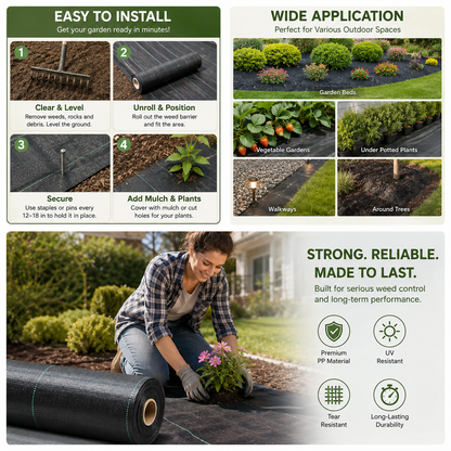 🔥Last day to enjoy a 50% discount—High-End Woven Weed Barrier