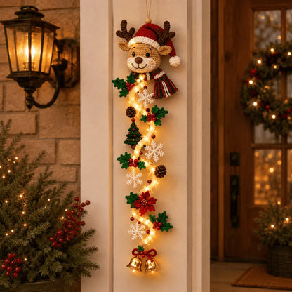 ⏳ Last Day 50% OFF – 🎄 Glowing Christmas Door Hanger | 6 Festive Lighted Designs with Warm Glow & Dimensional Details ✨