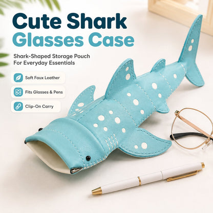 ✈️Last Day 50% OFF🦈🌊Cute Shark Glasses Case | Shark-Shaped Storage Pouch For Everyday Essentials🌊