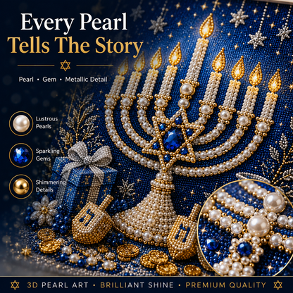 ✈️Last Day 50% OFF✨🎁DIY Hanukkah Pearl Art Kit ✨