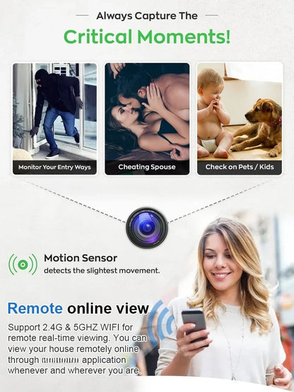 🔥2026 Hot Sale👀Mini WIFI Camera 1080P HD📸 - Night Vision Included