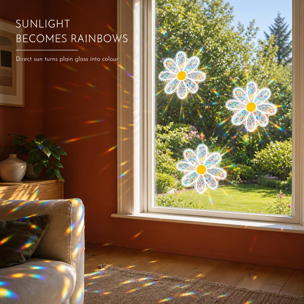 DaisyPrism🌈Rainbow Suncatcher Window Stickers