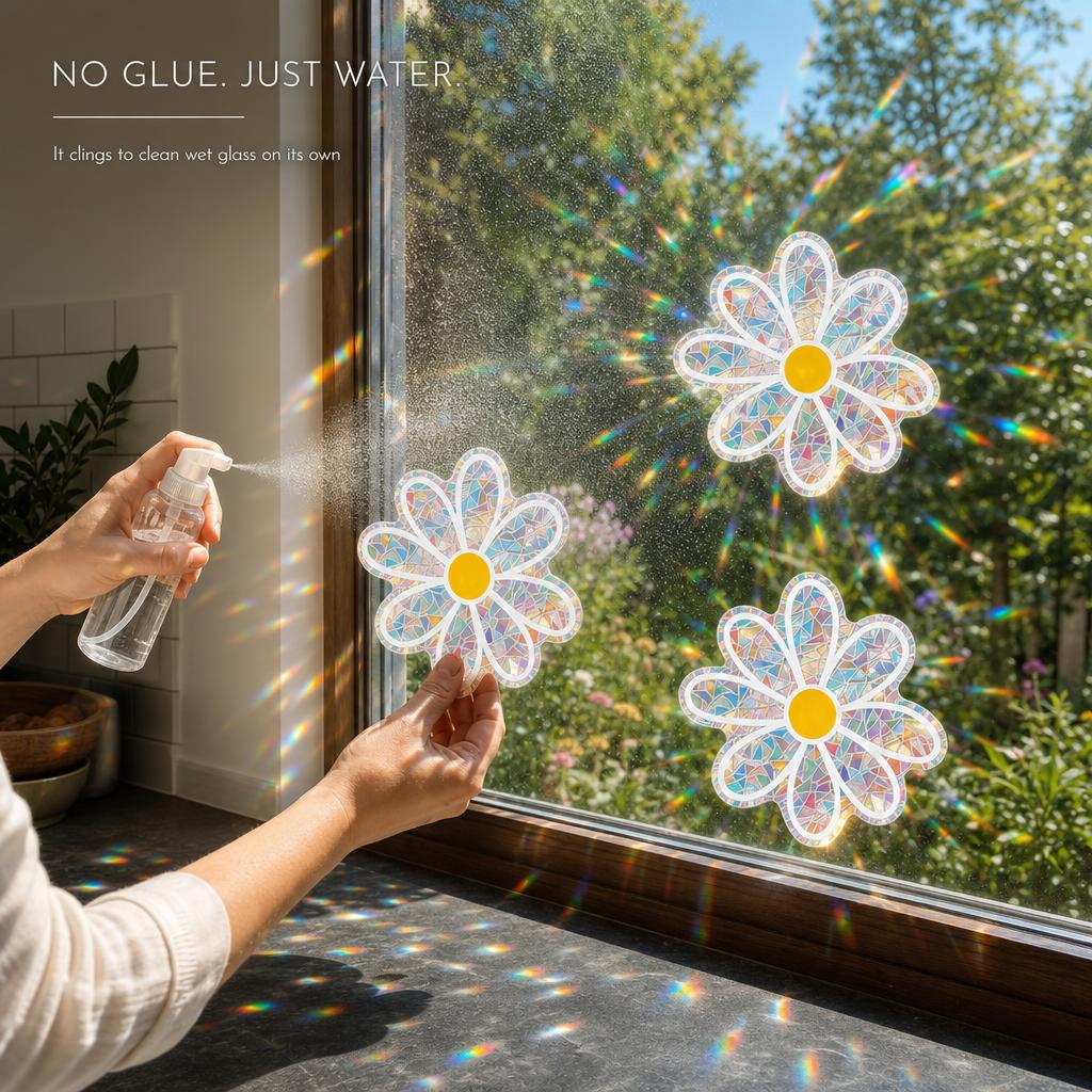 DaisyPrism🌈Rainbow Suncatcher Window Stickers