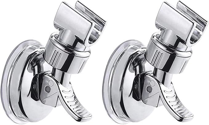 🌎Ends Today: 70% OFF!🔥2pcs Adjustable Shower Head Holders Removable Suction Cup Shower Head Bracket No Drill Shower Head Bracket