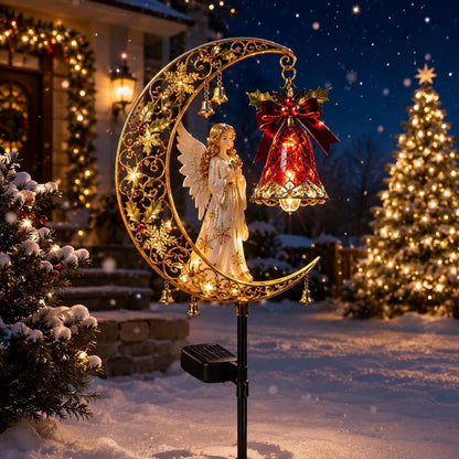 🔥50% OFF– Solar garden light “Christmas Moon”“ 🎄✨