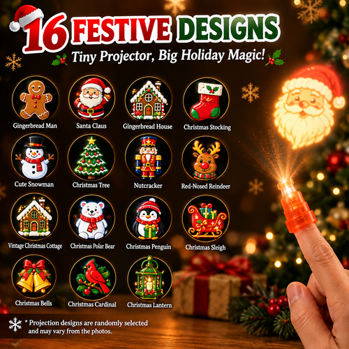 🎄Christmas Finger Projector Lights （16 PCS）– Mini Pattern Projector