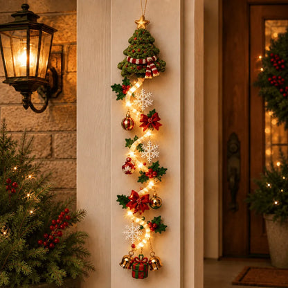 ⏳ Last Day 50% OFF – 🎄 Glowing Christmas Door Hanger | 6 Festive Lighted Designs with Warm Glow & Dimensional Details ✨