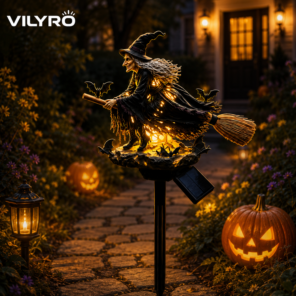🧙‍♀️ Bring Halloween Magic to Your Garden with a Glowing Solar Witch