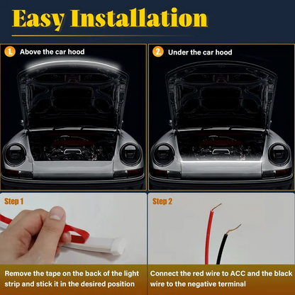 ✈️Last Day 50% OFF✨71' High Brightness car Hood Gap LED Strip-Dynamic Scan Activated Design