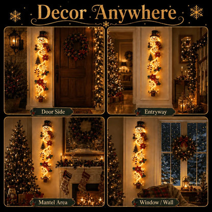 ⏳ Last Day 50% OFF – 🎄 Glowing Christmas Door Hanger | 6 Festive Lighted Designs with Warm Glow & Dimensional Details ✨