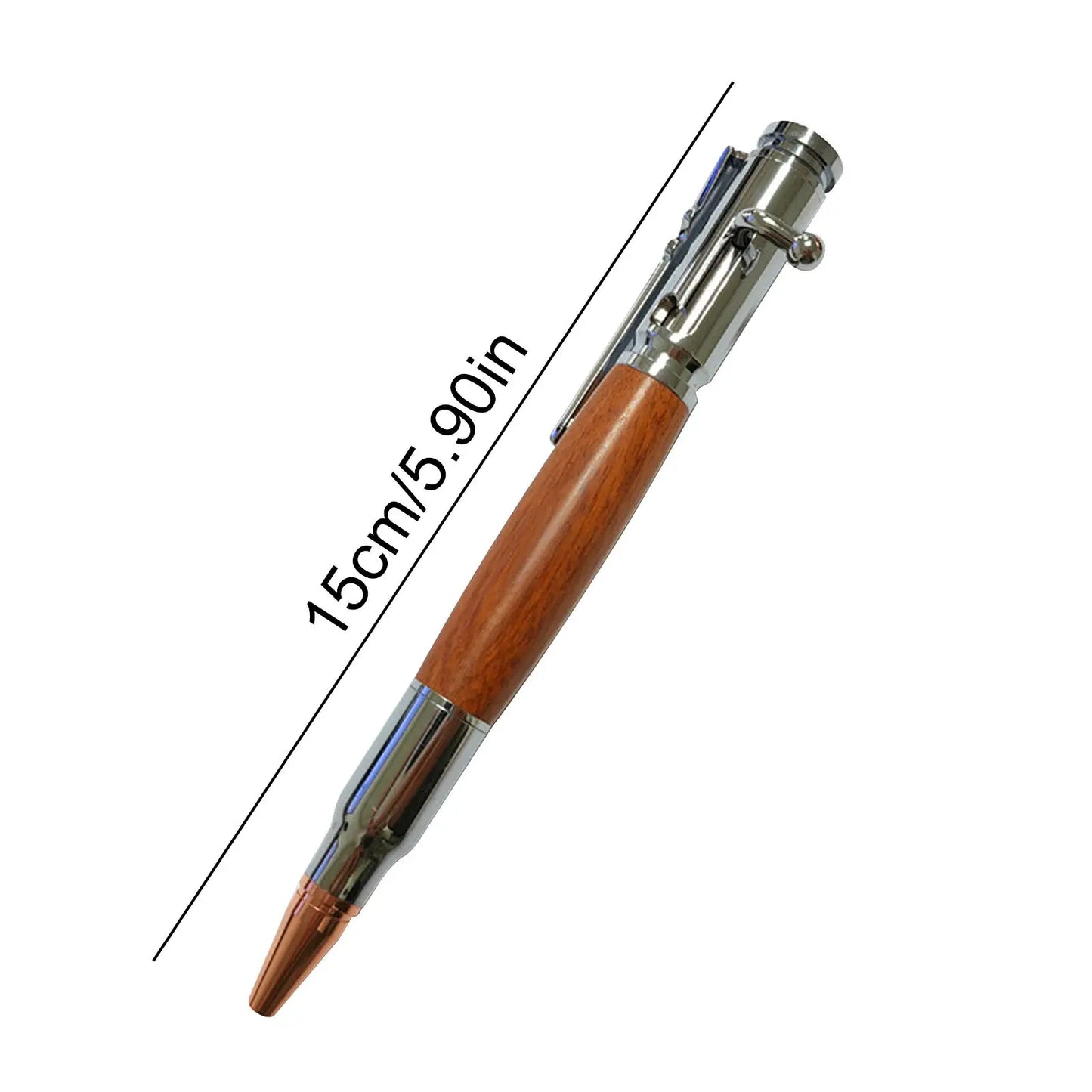 🖊Handcrafted 🖊 Bolt Action Wooden Bullet Pen | Crafted From Real Wood & Bullet Casing
