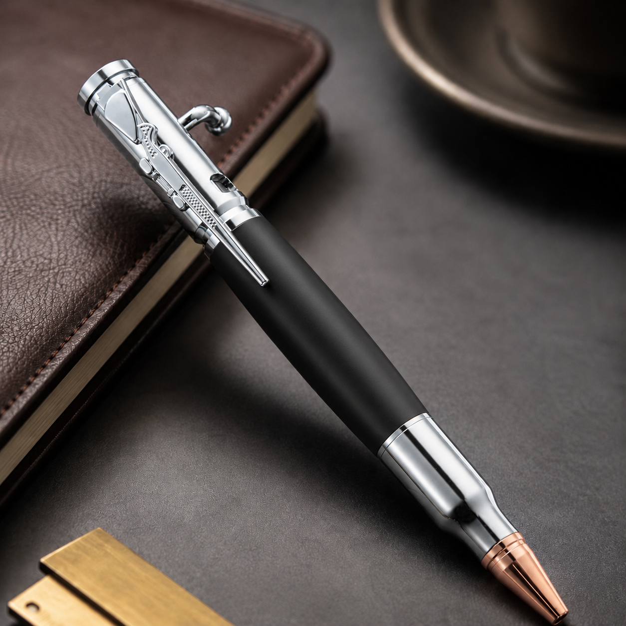 🖊Handcrafted 🖊 Bolt Action Wooden Bullet Pen | Crafted From Real Wood & Bullet Casing