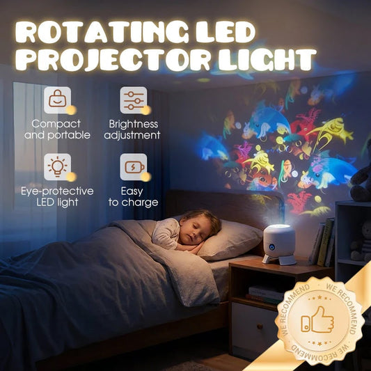 2026 Dynamic rotating LED light projector