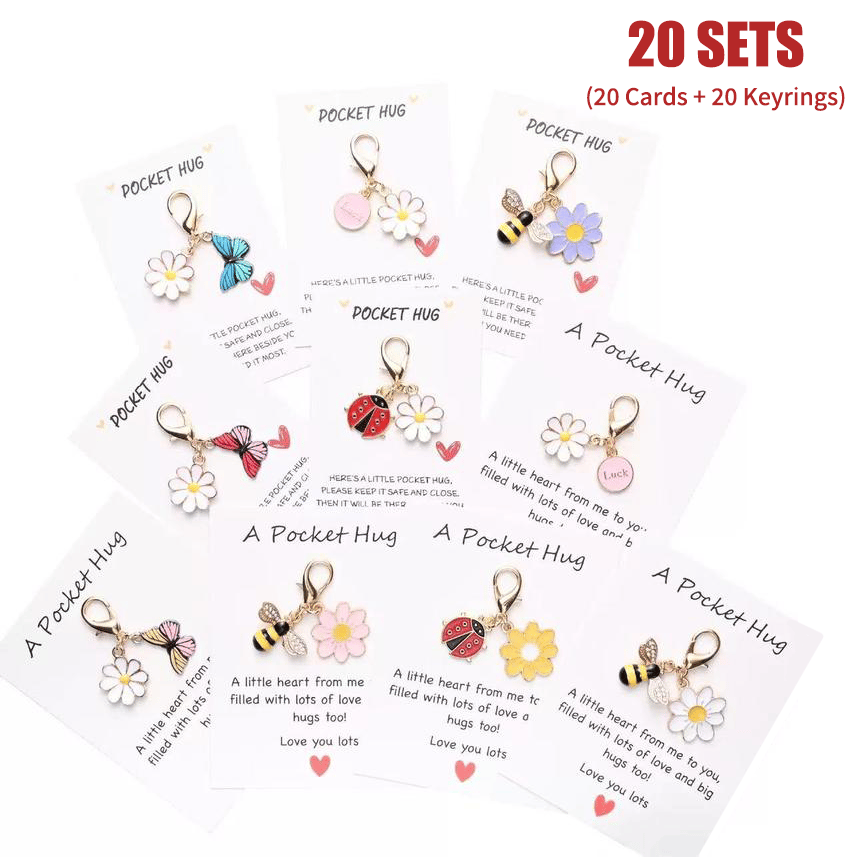 ✨20 Sets Hug Favors(🦋Butterfly, Ladybird, Flower, Bee)