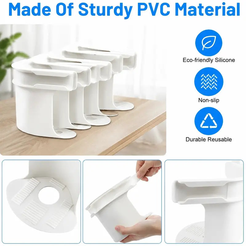 White reusable mattress sheet holder clips