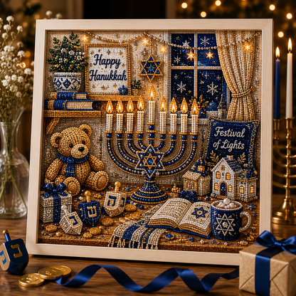 ✈️Last Day 50% OFF✨🎁DIY Hanukkah Pearl Art Kit ✨