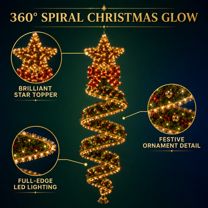 ✨Last day for 50% off🎄Christmas Magic Spiral™ Hanging LED Light Collection