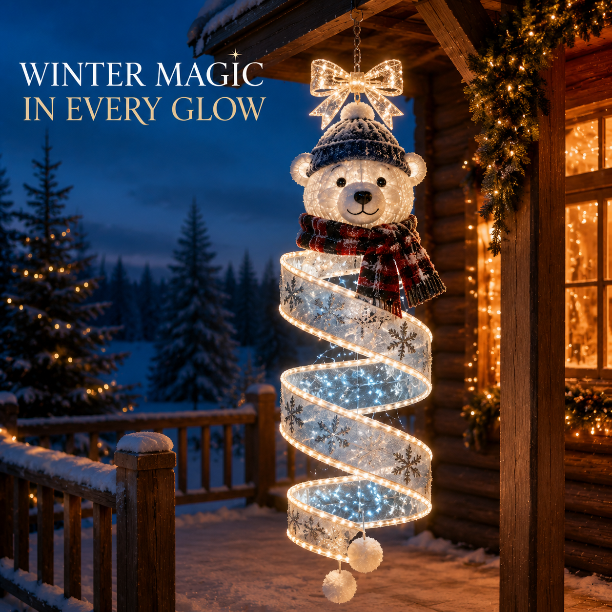 ✨Last day for 50% off🎄Christmas Magic Spiral™ Hanging LED Light Collection