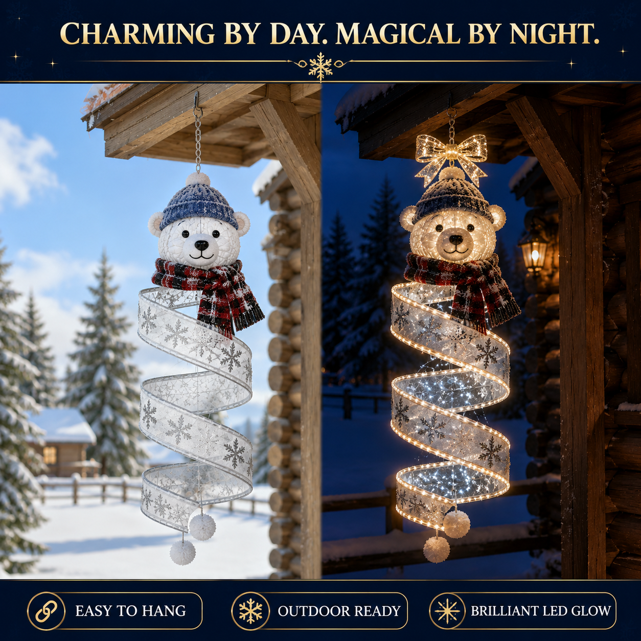 ✨Last day for 50% off🎄Christmas Magic Spiral™ Hanging LED Light Collection