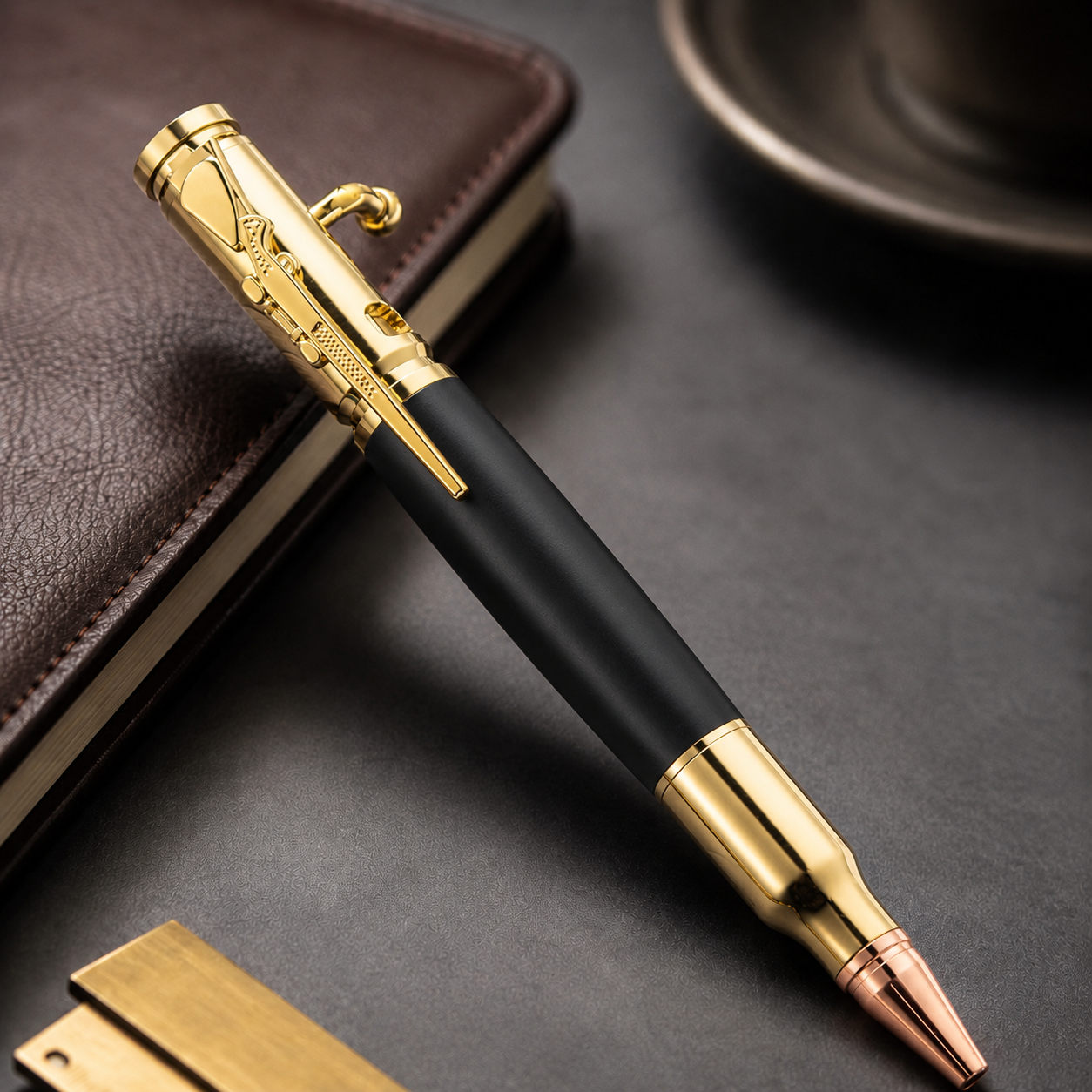 🖊Handcrafted 🖊 Bolt Action Wooden Bullet Pen | Crafted From Real Wood & Bullet Casing