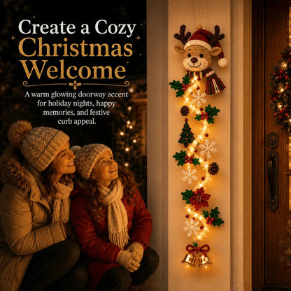 ⏳ Last Day 50% OFF – 🎄 Glowing Christmas Door Hanger | 6 Festive Lighted Designs with Warm Glow & Dimensional Details ✨