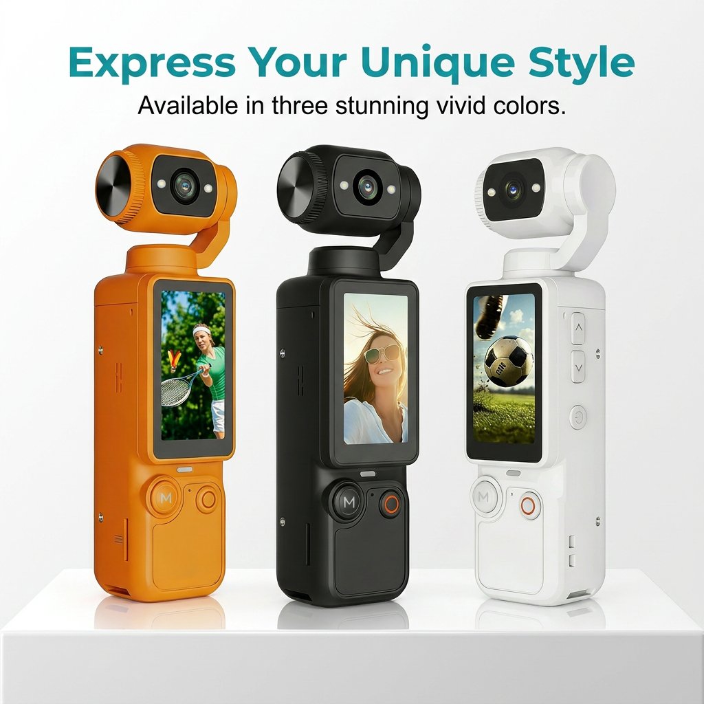 2026 Newest Xtra Pro — 2.5K AI Pocket Camera with 180° Rotating Lens