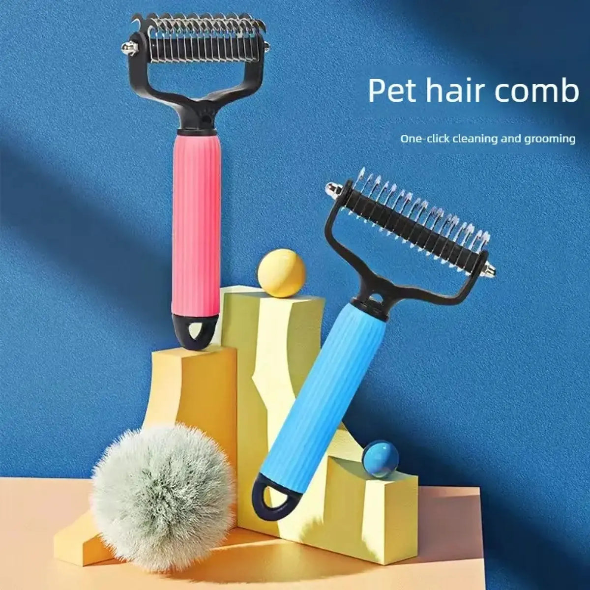 ✨HOT SALE: Only $15.98🔥Dual-Sided Pet Grooming Comb for Dogs & Cats